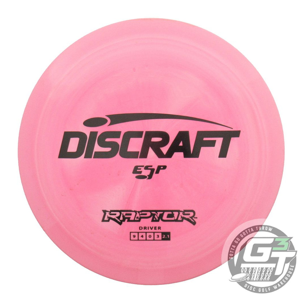 USED Discraft ESP Raptor 174g Pink Black Stamp Distance Driver Golf Disc