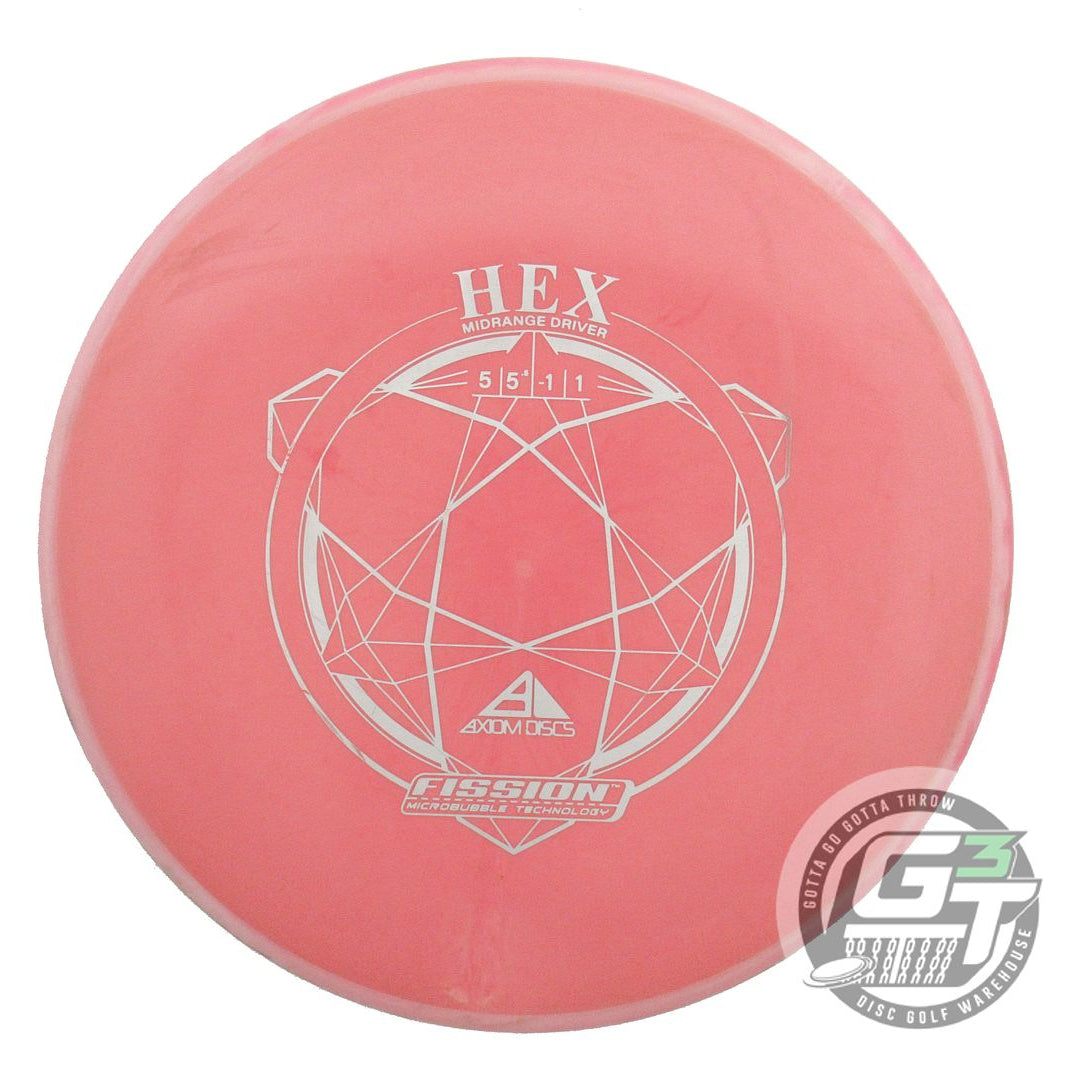 USED Axiom Discs Fission Hex 158g Pink Pink Rim Midrange Golf Disc