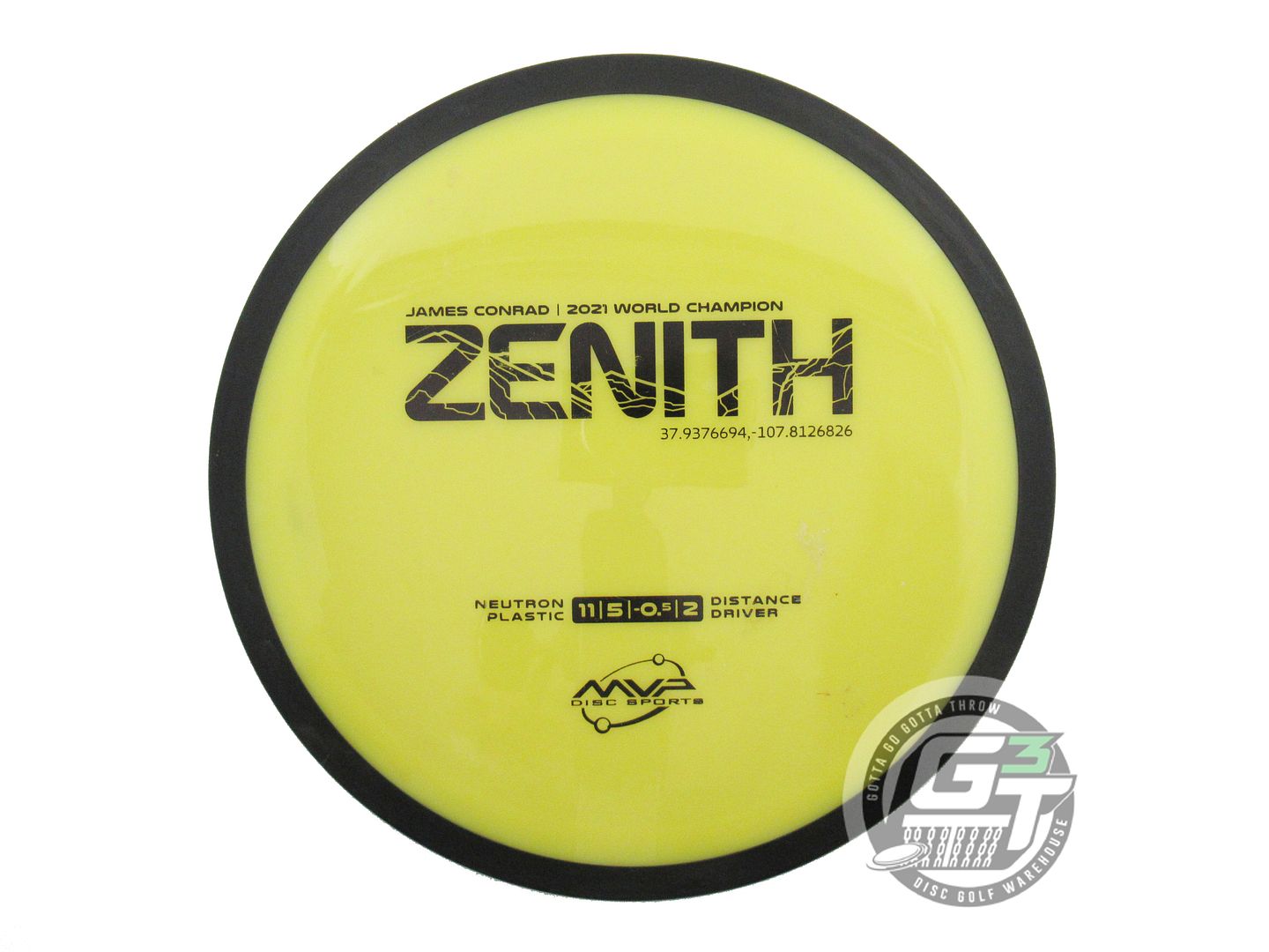USED MVP Disc Sports Neutron Zenith 172g Yellow Fairway Driver Golf Disc