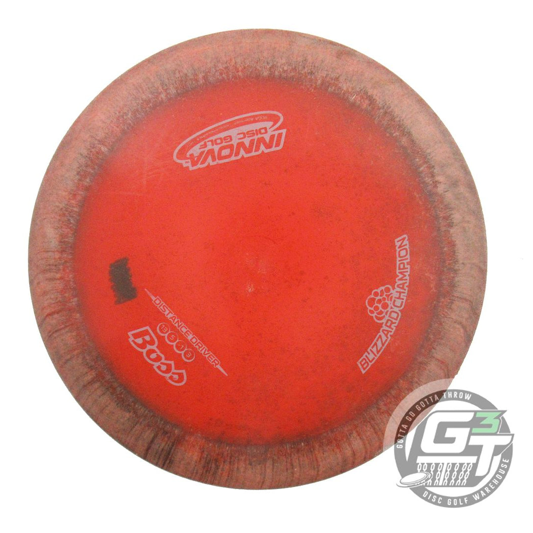 USED Innova Blizzard Boss 151g Dark Red Gray Stamp Distance Driver Golf Disc
