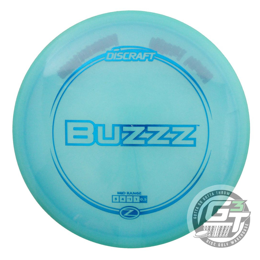 USED Discraft Z Buzzz 176g Teal Blue Foil Midrange Golf Disc