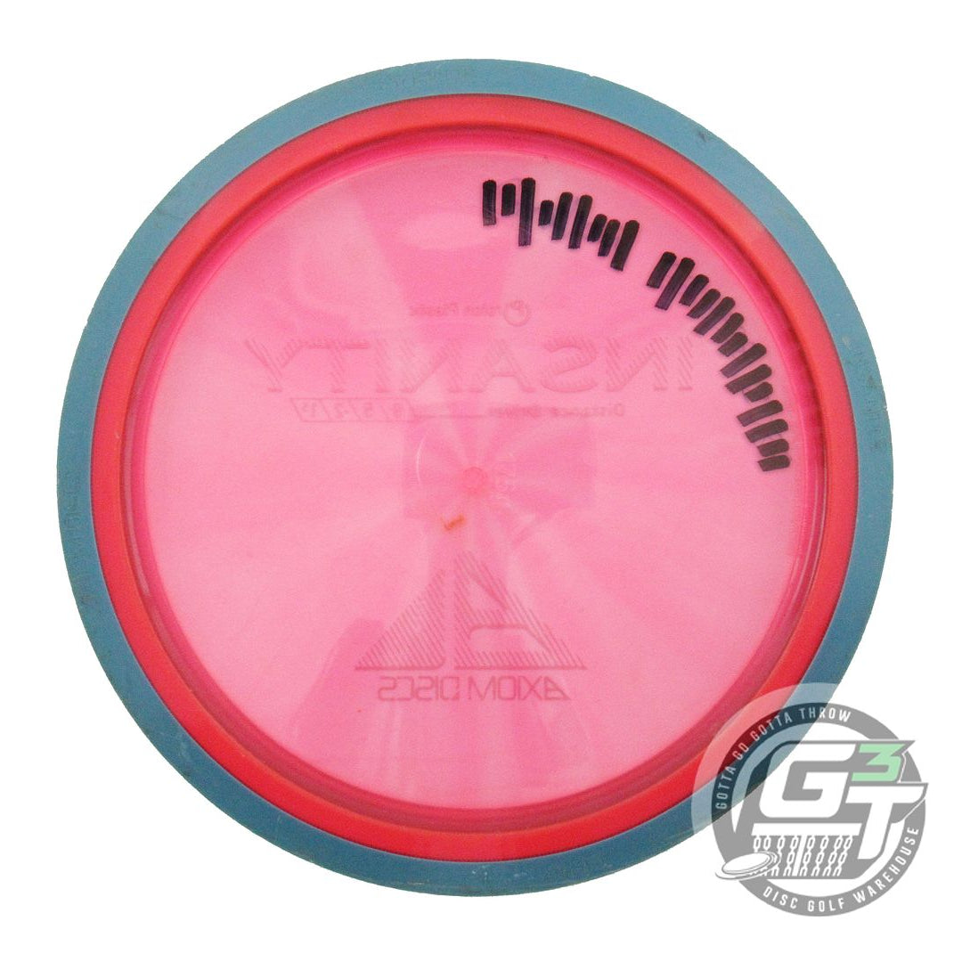 USED Axiom Discs Proton Insanity 175g Pink Teal Rim Distance Driver Golf Disc