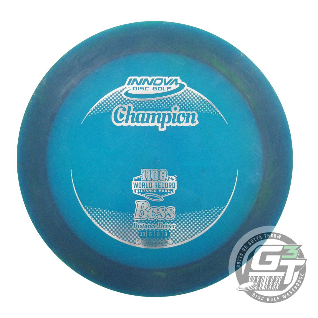 USED Innova Champion Boss 175g Blue Silver Foil Distance Driver Golf Disc