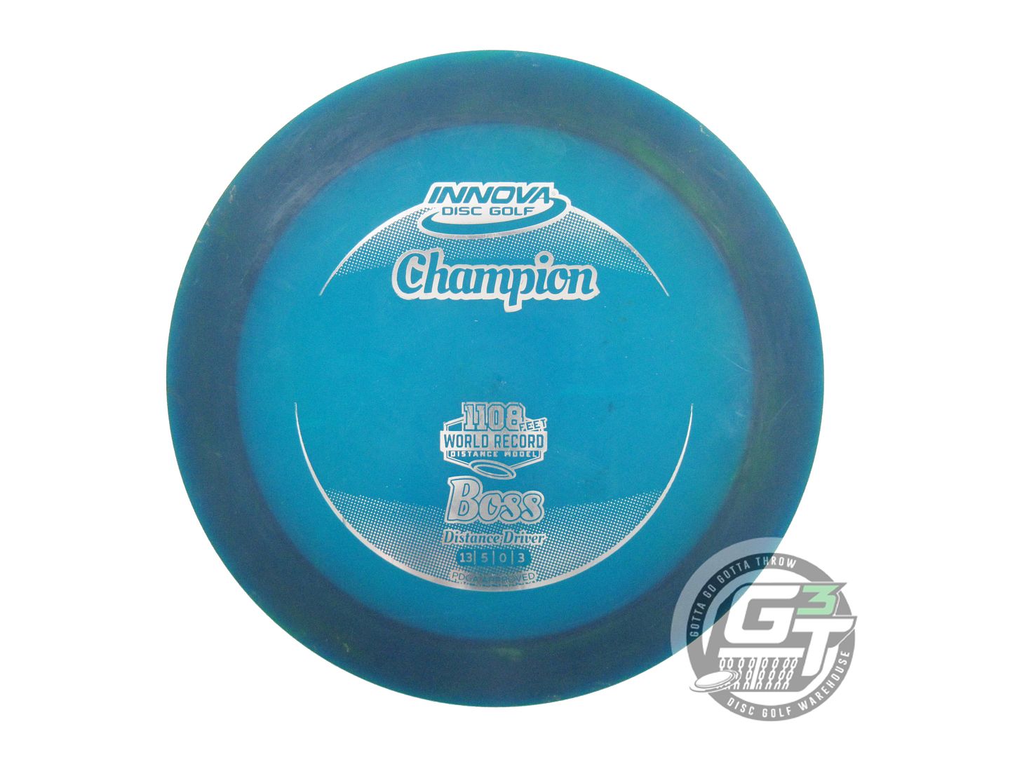 USED Innova Champion Boss 175g Blue Silver Foil Distance Driver Golf Disc