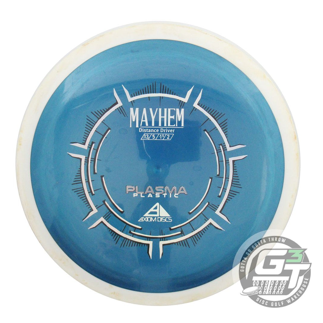 USED Axiom Discs Plasma Mayhem 169g Blue White Rim Distance Driver Golf Disc