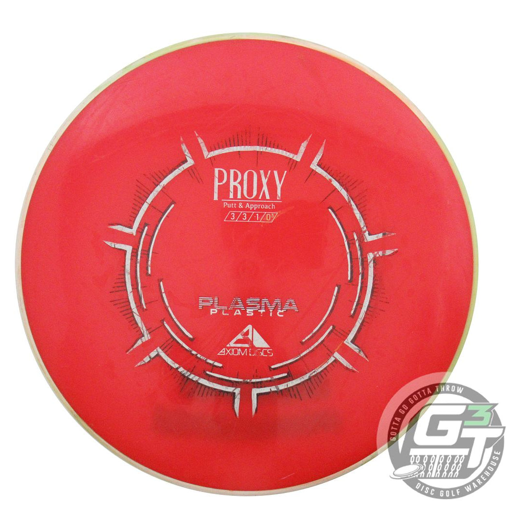 USED Axiom Discs Plasma Proxy 166g Red White Rim Putter Golf Disc