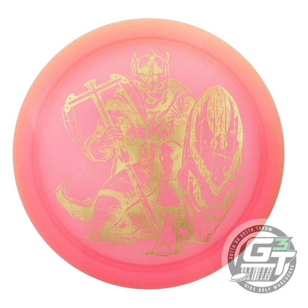 USED Innova XXL BARBARIAN Champion Teebird 175g Pink Gold Star Foil Driver Disc