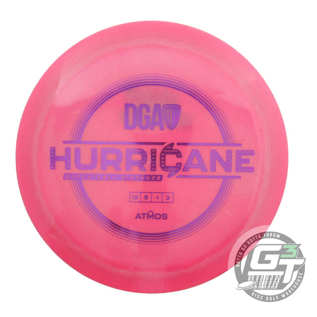 USED DGA Atmos Hurricane 173g Pink Purple Foil Distance Driver Golf Disc