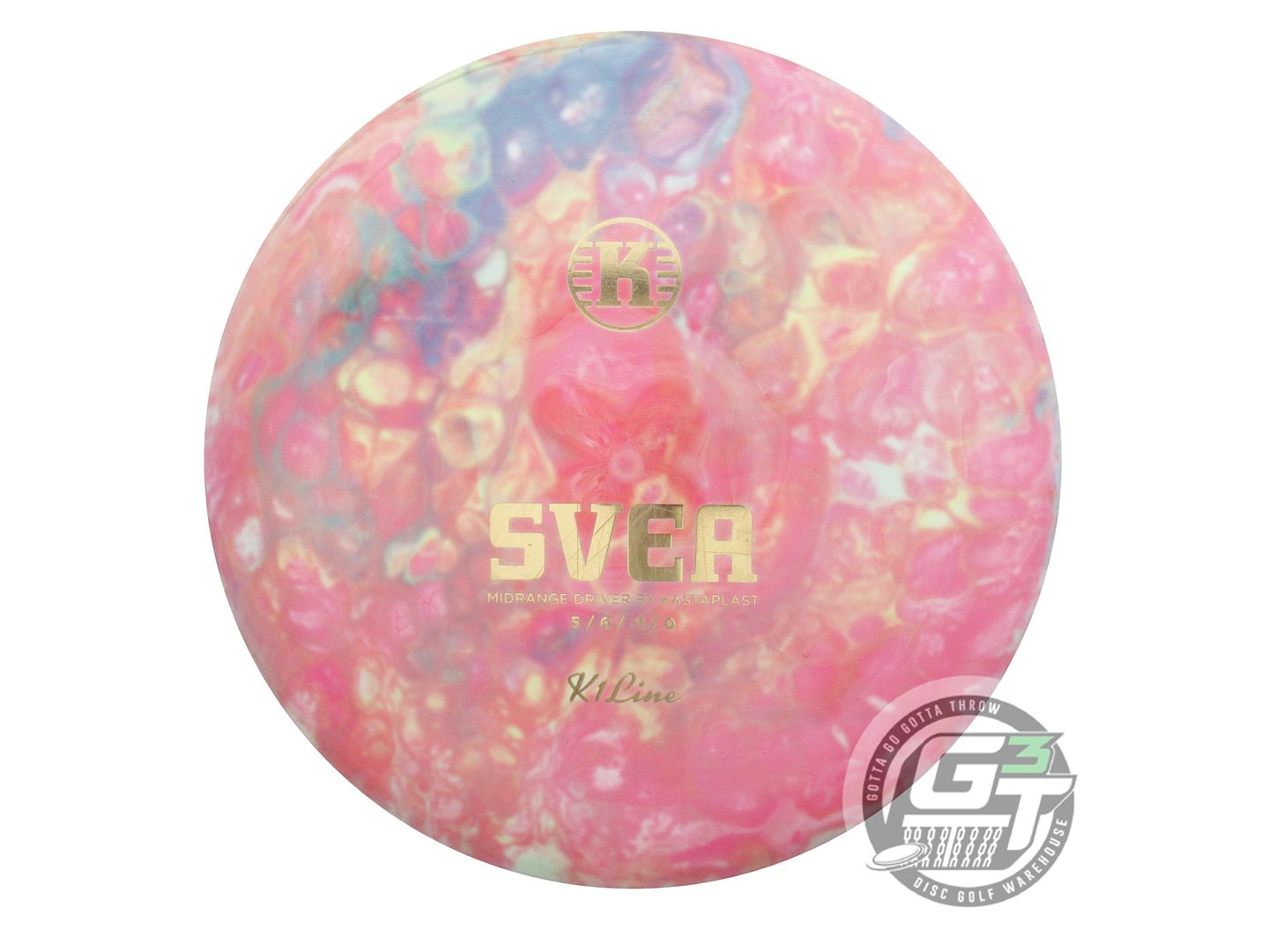 USED Kastaplast K1 Svea 180g White HOME DYED Midrange Golf Disc