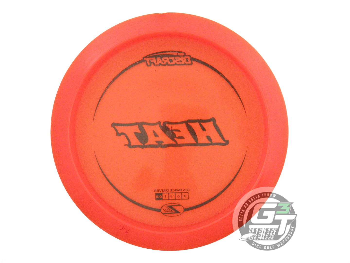 USED Discraft Z Lite Heat 160g Orange Black Stamp Distance Driver Golf Disc