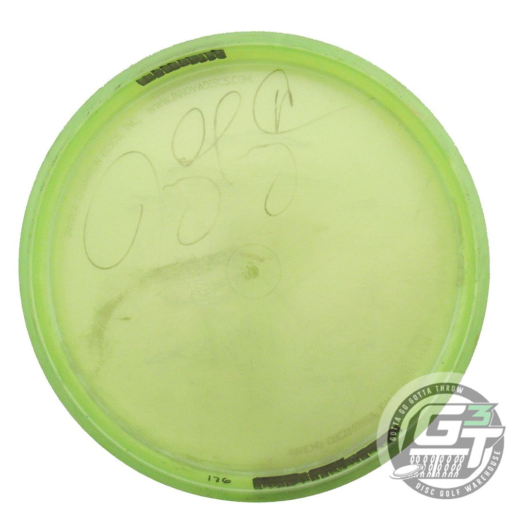 USED Innova Champion AviarX3 176g Lime Silver Shatter Foil Putter Golf Disc