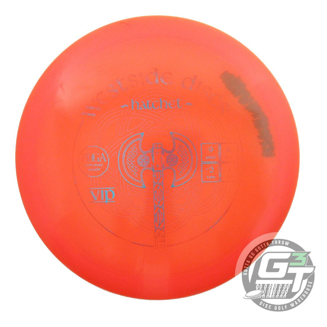 USED Westside Discs VIP Hatchet 173g Orange Blue Foil Fairway Driver Golf Disc