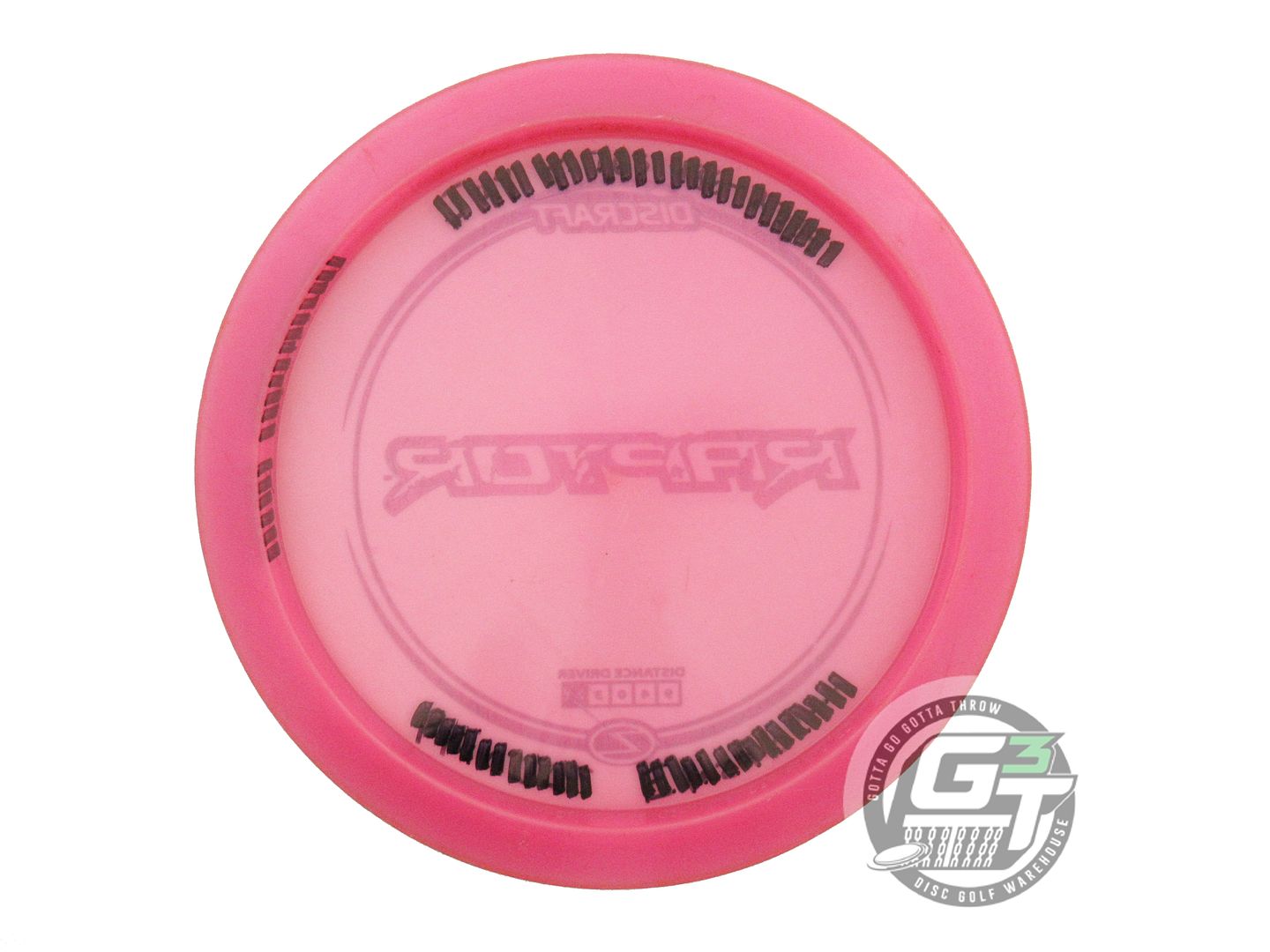 USED Discraft Z Raptor 175g Pink Teal Foil Distance Driver Golf Disc