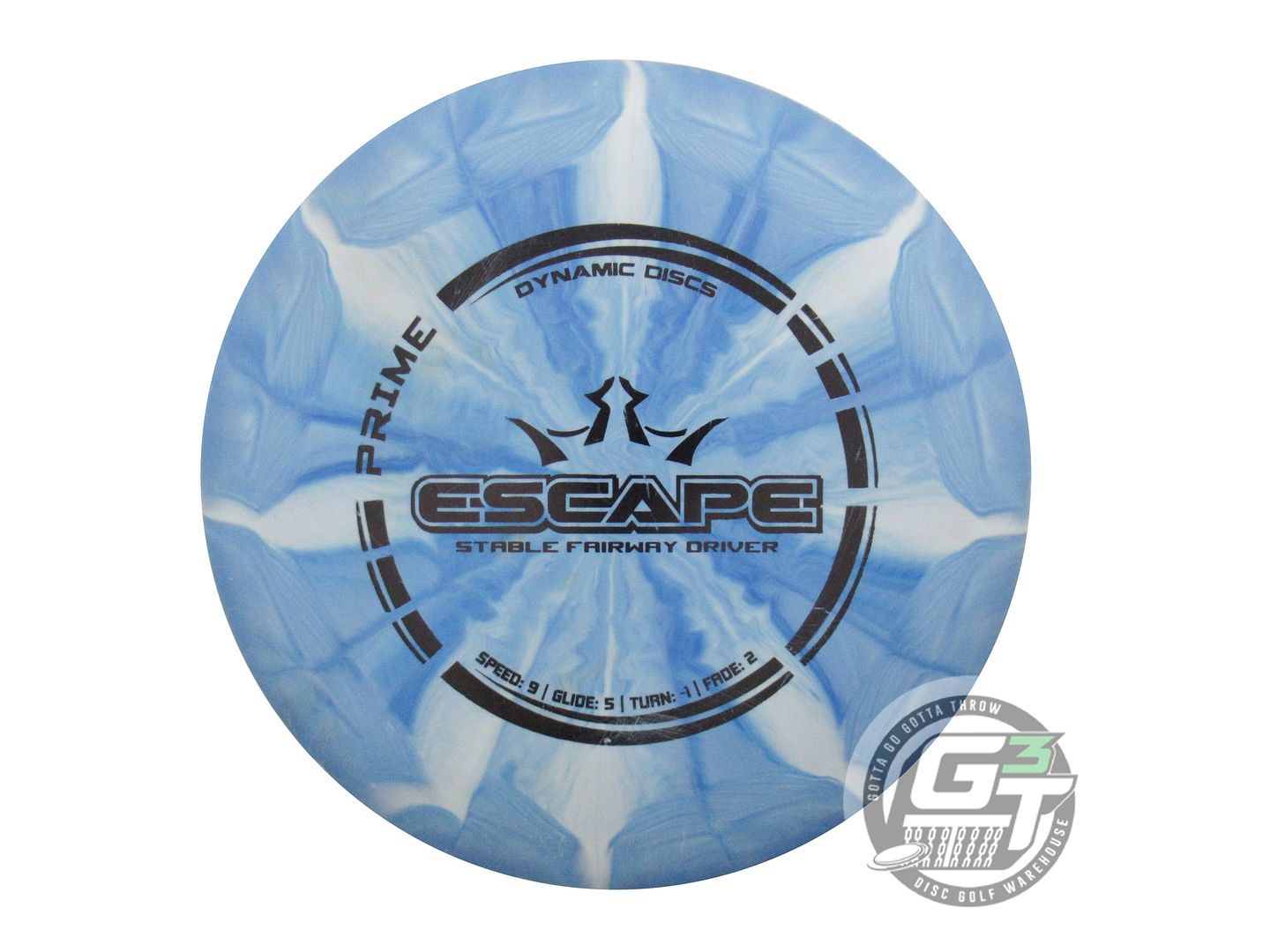 USED Dynamic Discs Prime Burst Escape 173g Blue Black Stamp Fairway Driver Disc