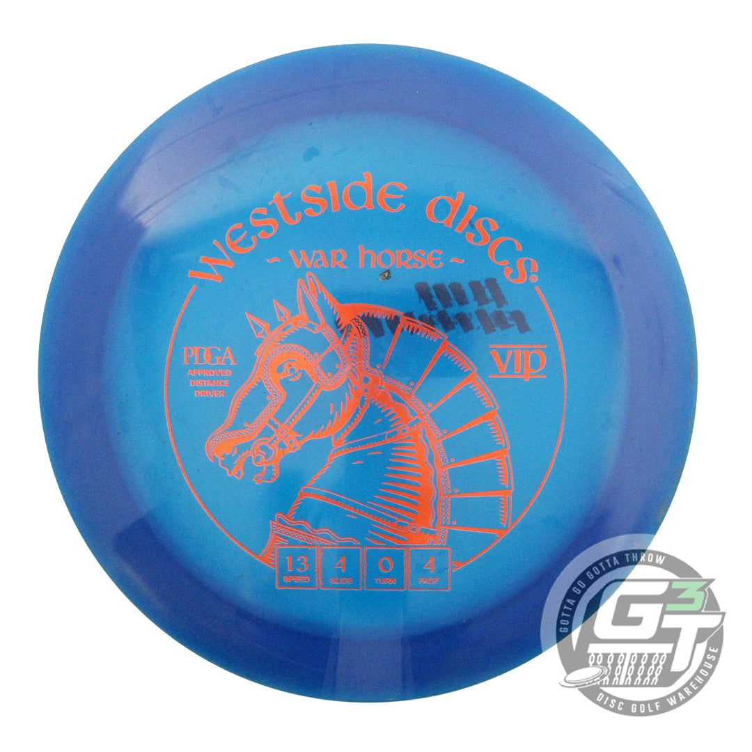 USED Westside Discs VIP War Horse 173g Blue Orange Foil Distance Driver Disc
