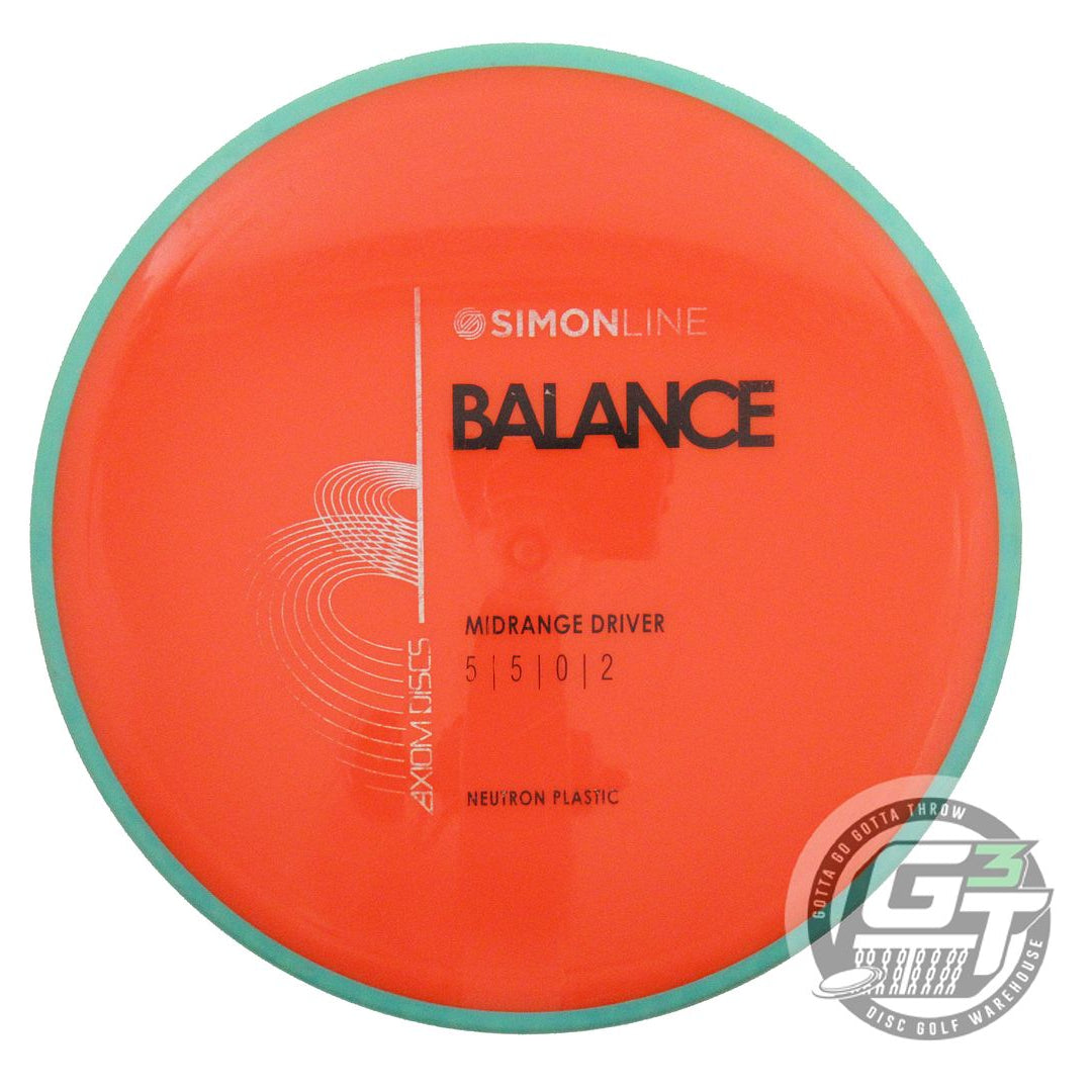 USED Axiom Discs Neutron Balance 172g Orange Seafoam Rim Midrange Golf Disc
