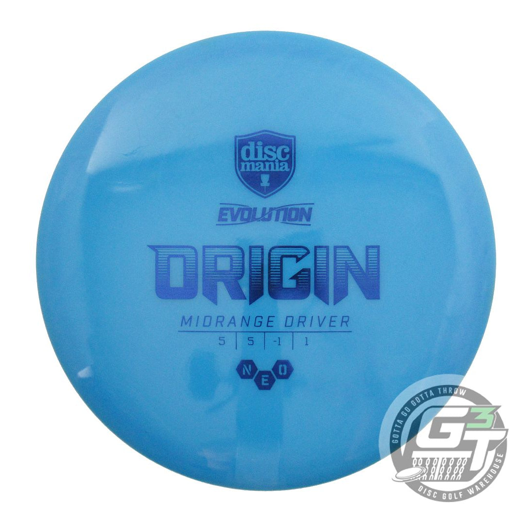 USED DiscMania Neo Origin 177g Blue Blue Foil Midrange Golf Disc