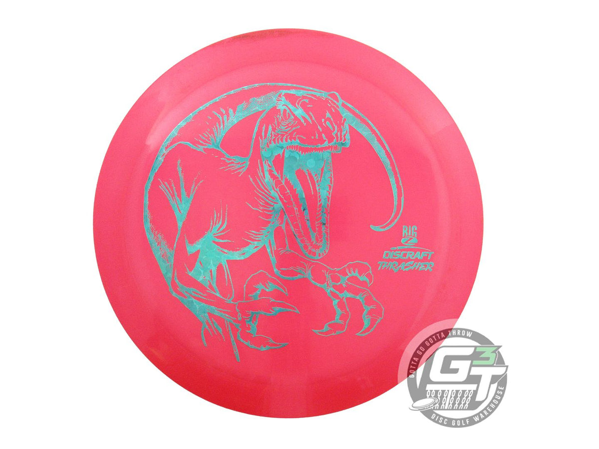 USED Discraft Big Z Thrasher 175g Pink Teal Flower Foil Distance Driver Disc