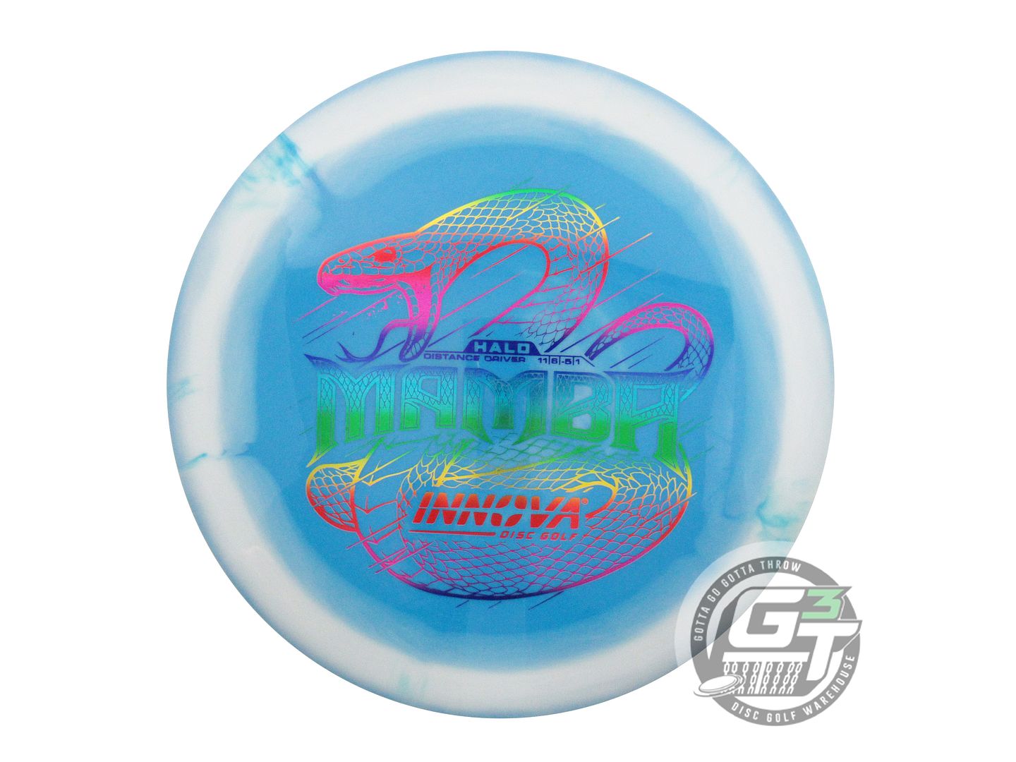 USED Innova Halo Star Mamba 168g White-Blue Distance Driver Golf Disc