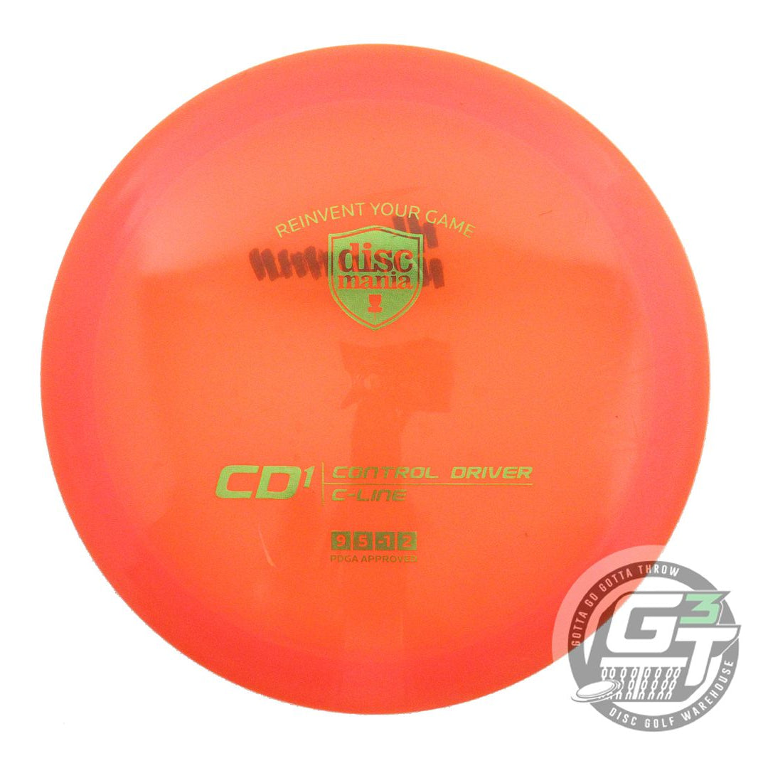 USED DiscMania C-Line CD1 175g Orange Lime Foil Distance Driver Golf Disc