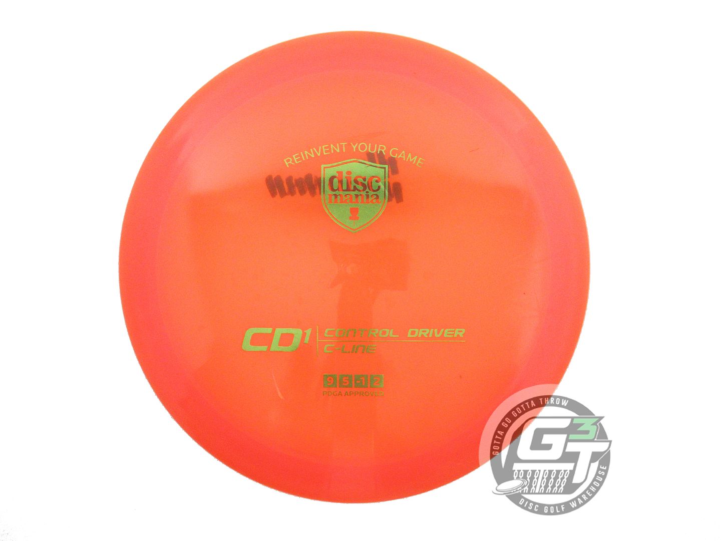 USED DiscMania C-Line CD1 175g Orange Lime Foil Distance Driver Golf Disc