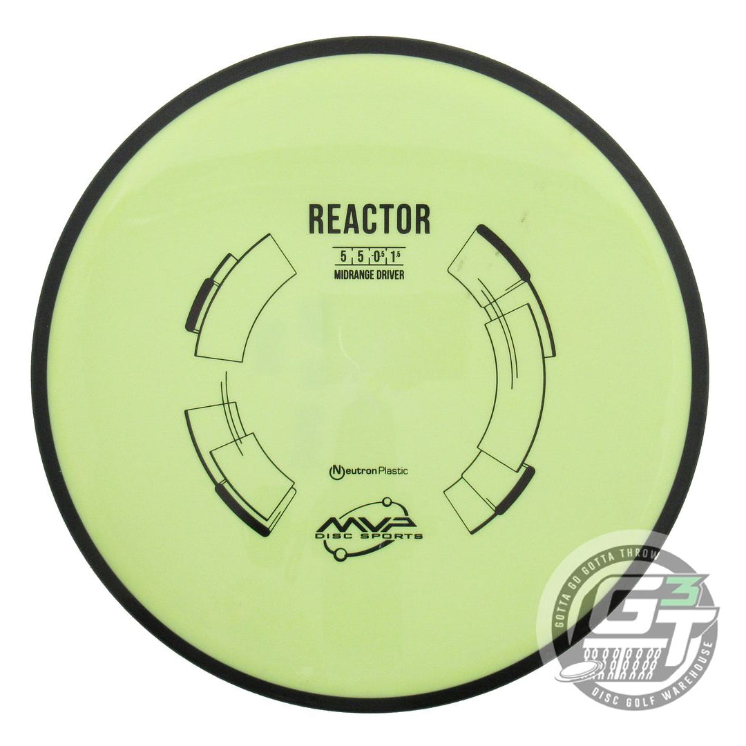 USED MVP Disc Sports Classic Neutron Reactor 177g Yellow Midrange Golf Disc