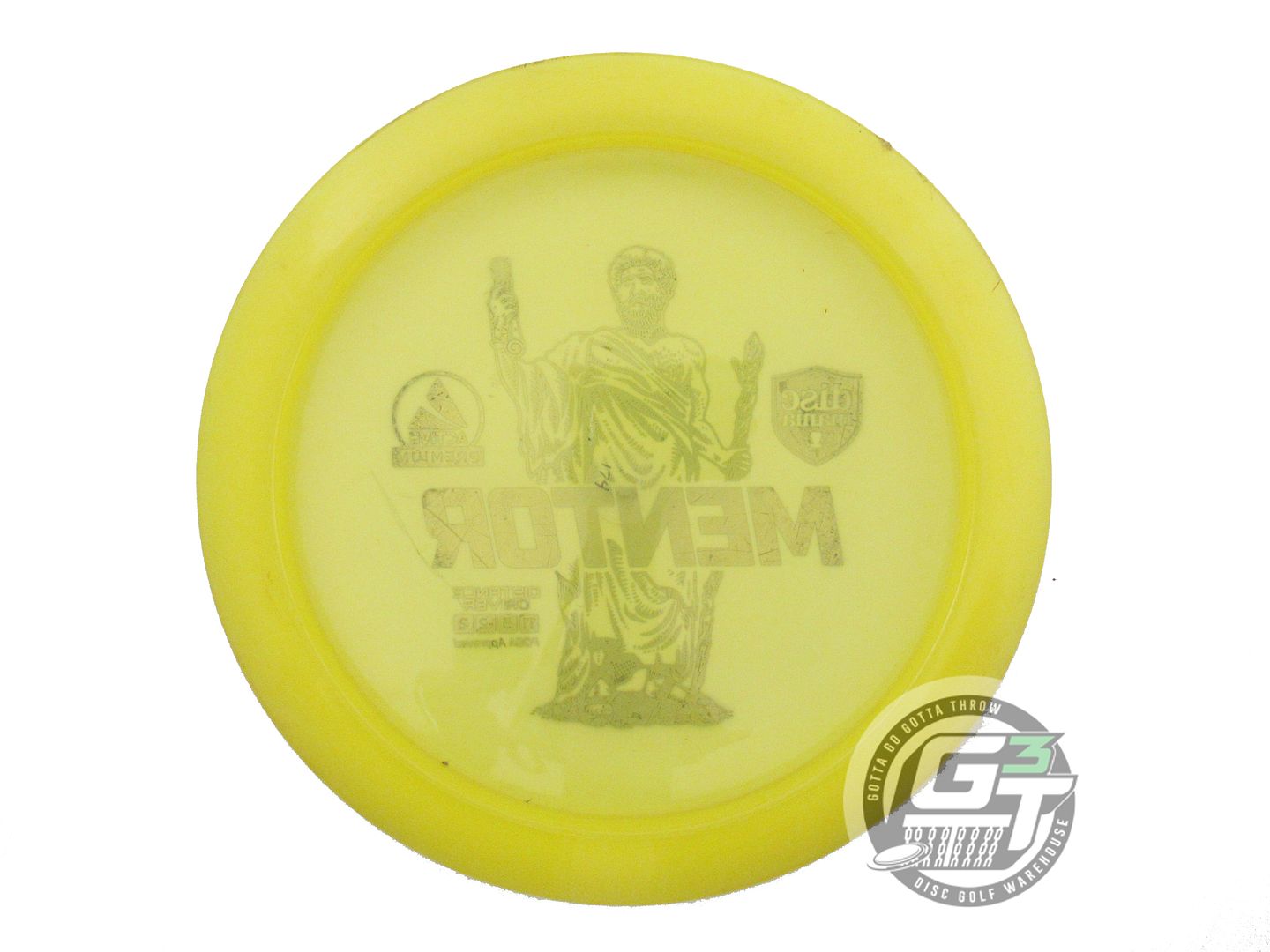USED DiscMania Active Premium Mentor 174g Yellow Black Stamp Driver Disc