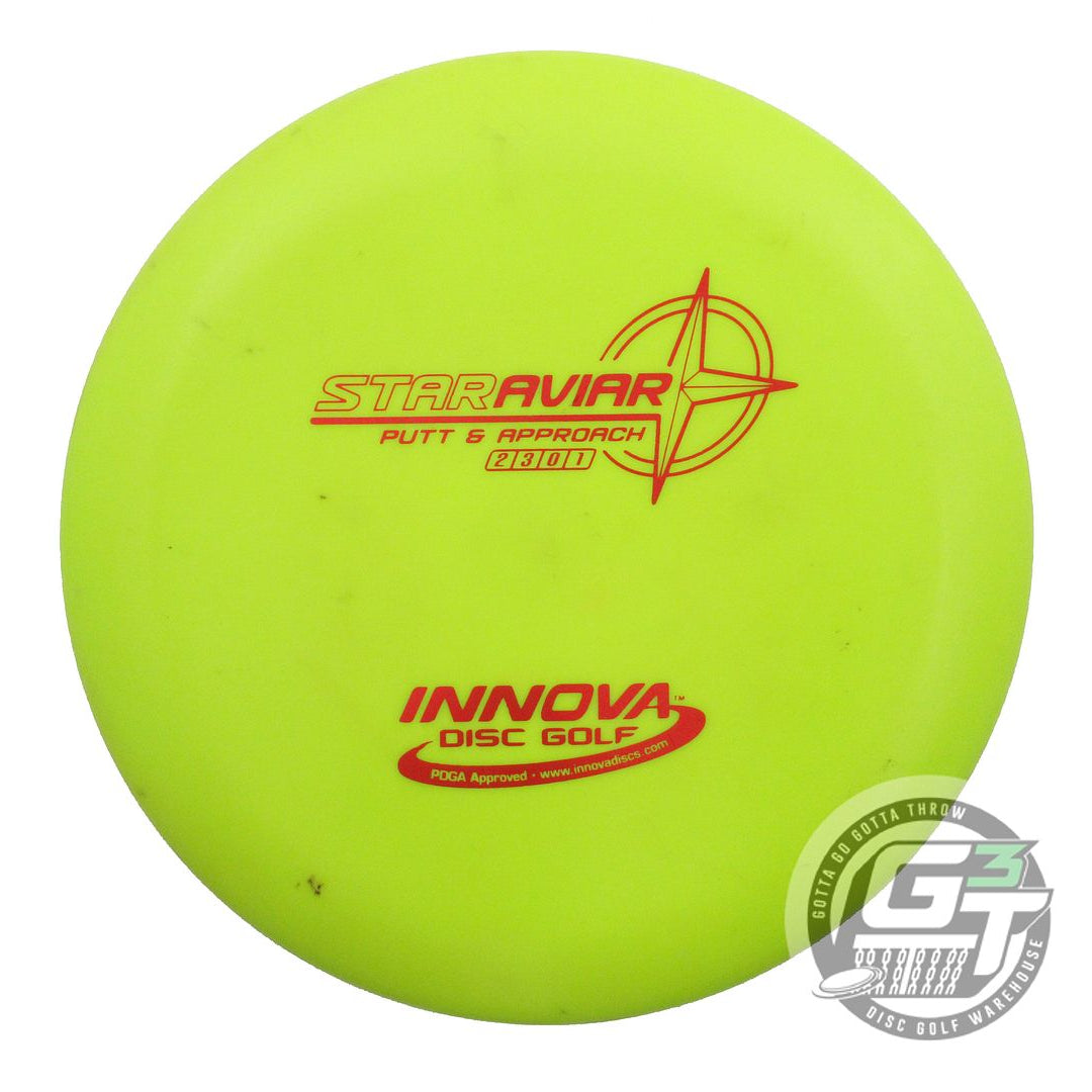 USED Innova Star Aviar 176g Yellow Red Foil Putter Golf Disc