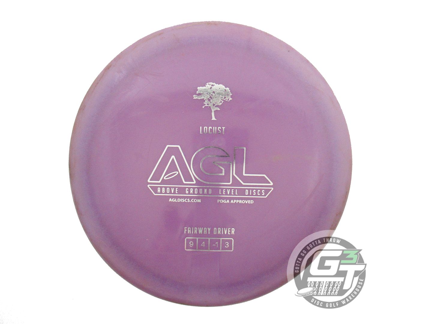 USED Above Ground Level Alpine Locust 173g Purple Silver Foil Driver Disc
