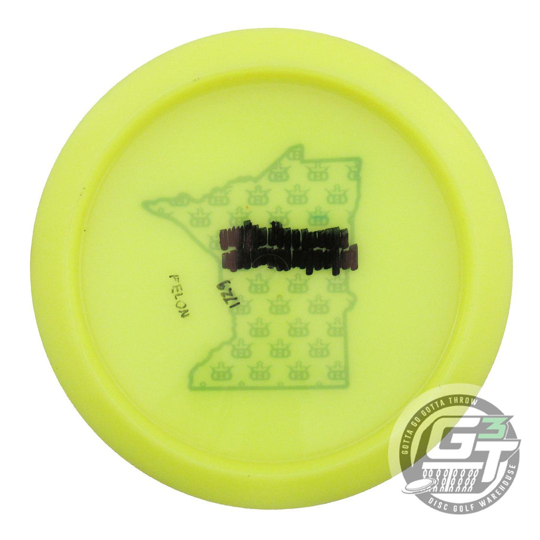 USED Dynamic Discs Lucid Felon 172g Yellow Blue Foil Fairway Driver Golf Disc