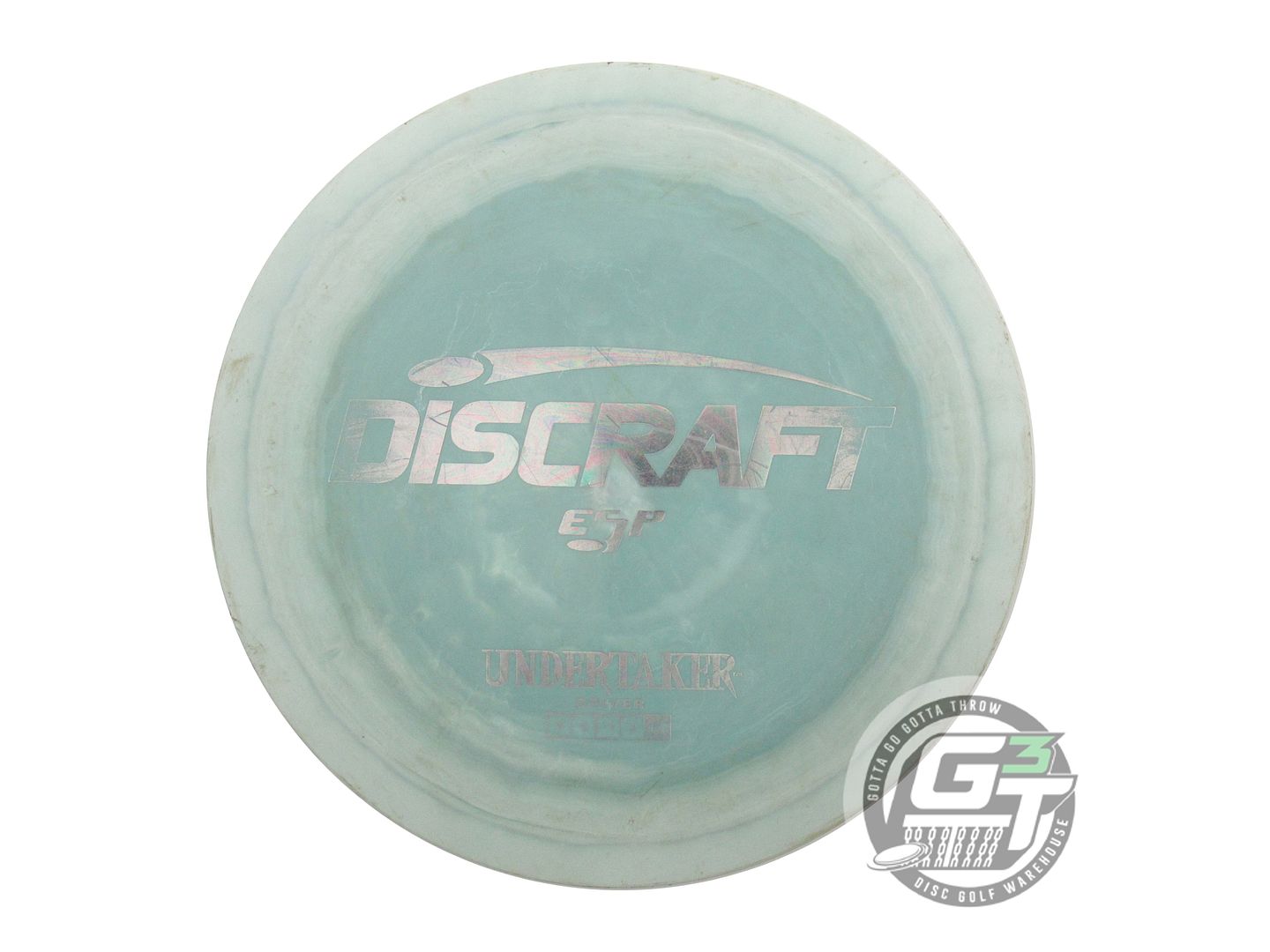 USED Discraft ESP Undertaker 173g Cream-Seafoam Oil Slick Distance Driver Disc