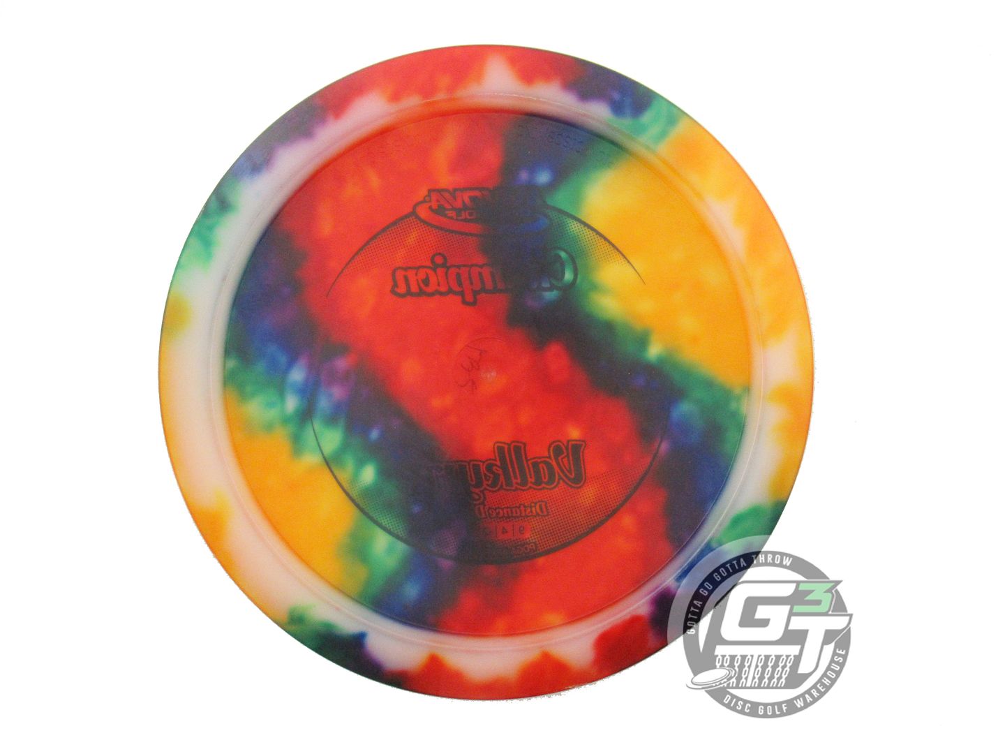 USED Innova I-DYE Champion Valkyrie 175g Rainbow Swirl Distance Driver Golf Disc