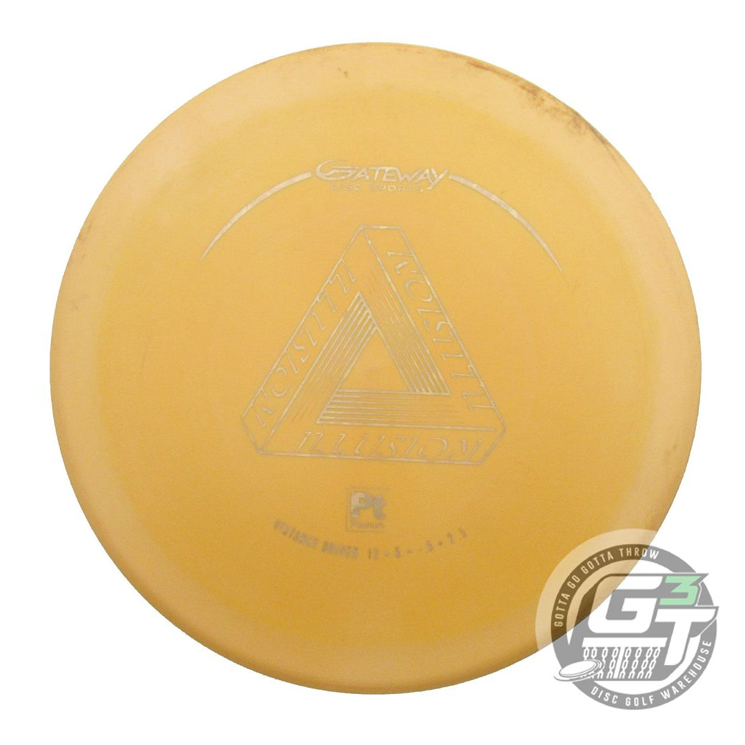USED Gateway Platinum Illusion 176g Peach Gold Shatter Distance Driver Golf Disc
