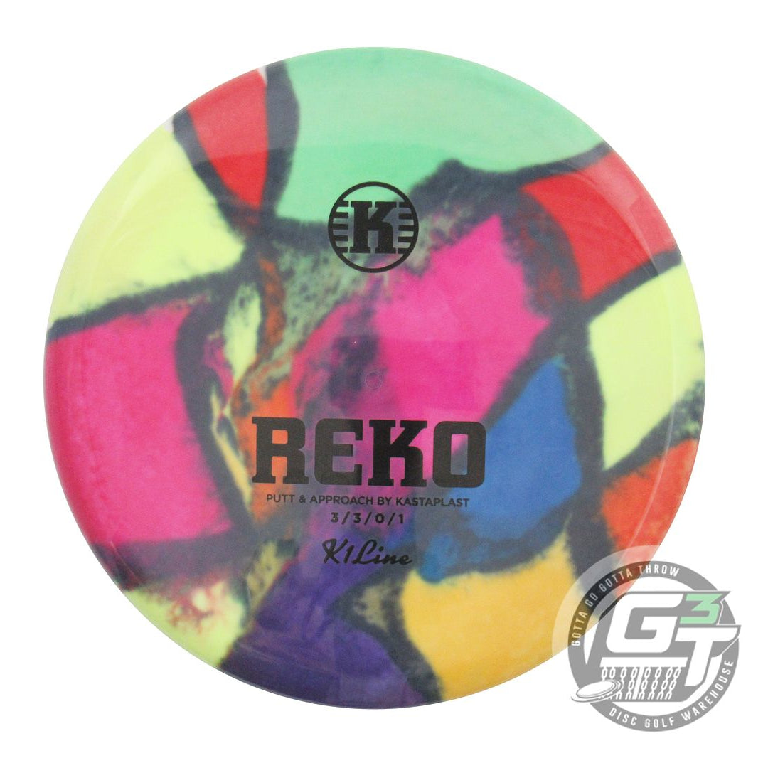 Kastaplast Tie-Dye K1 Reko Putter Golf Disc (Individually Listed)