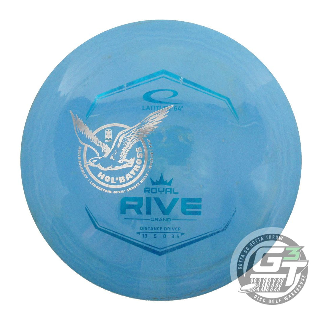 USED Latitude 64 Royal Grand Rive 173g Blue Blue Foil Distance Driver Golf Disc