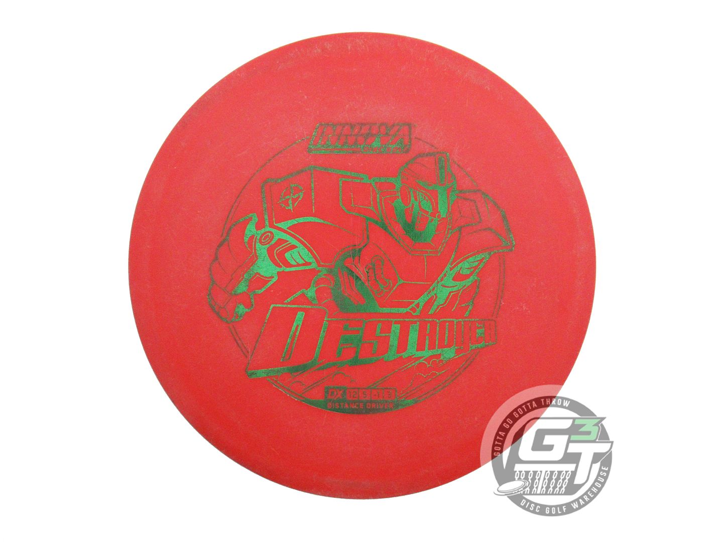 USED Innova DX Destroyer 170g Red Green Foil Distance Driver Golf Disc
