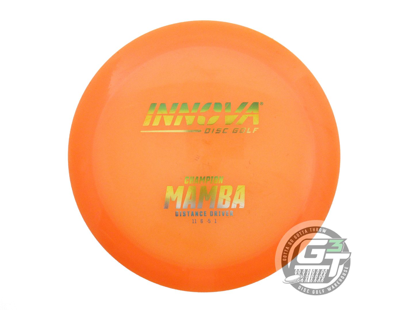 USED Innova Champion Mamba 171g Orange Sunrise Foil Distance Driver Golf Disc