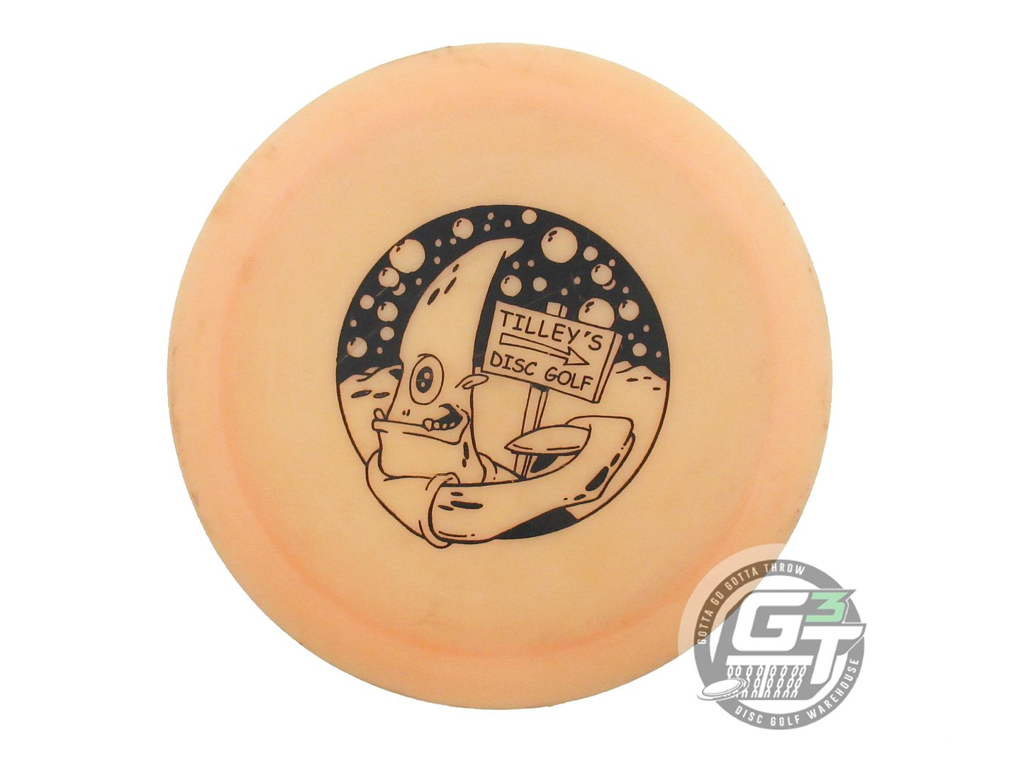 USED Discraft Z Flick 174g Peach Black Stamp Distance Driver Golf Disc