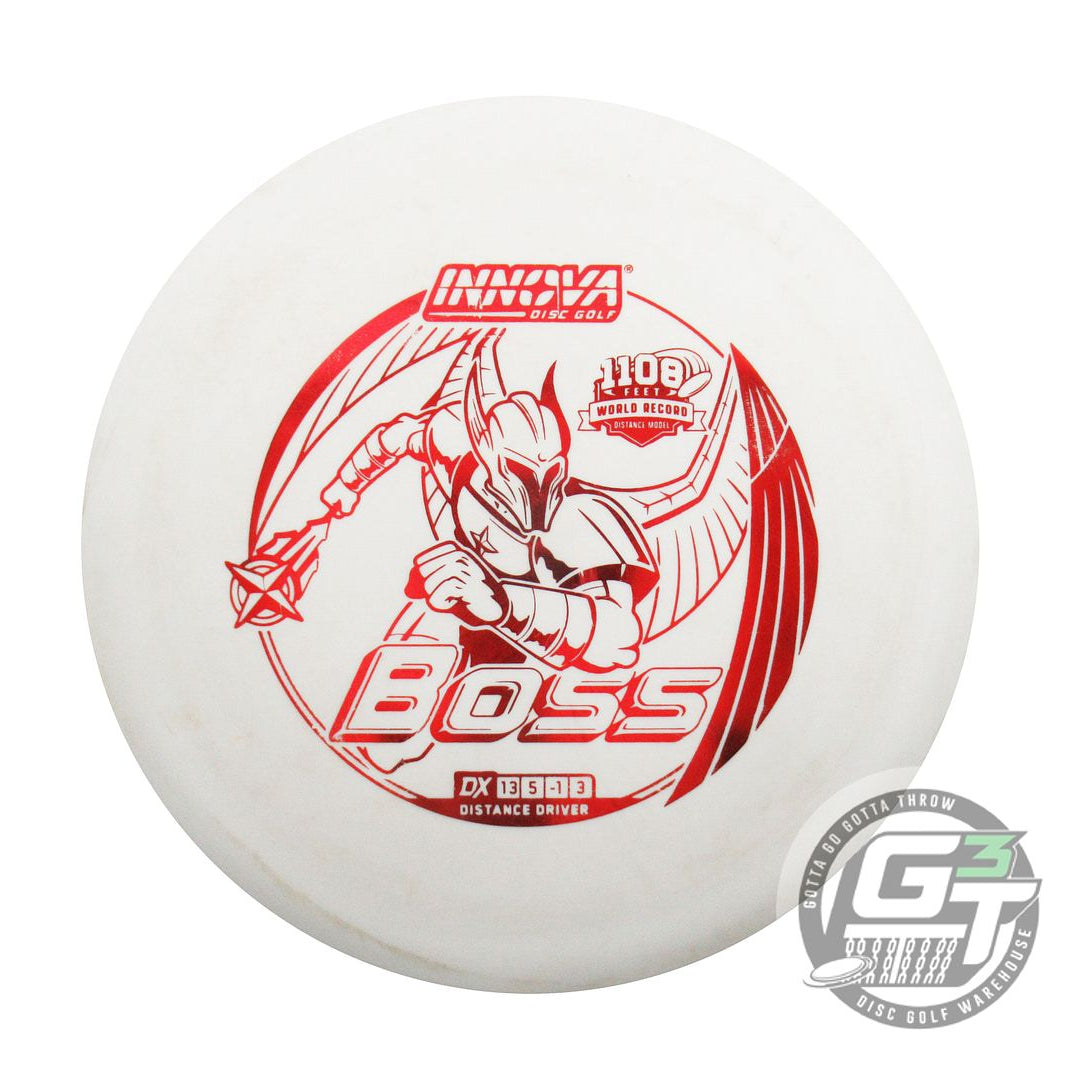 USED Innova DX Boss 166g White Red Foil Distance Driver Golf Disc