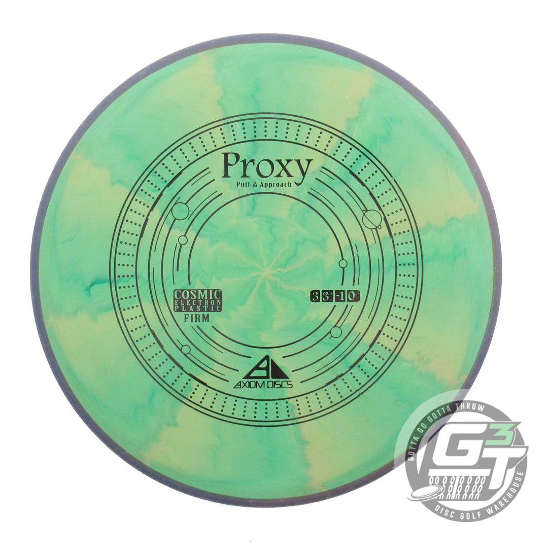 USED Axiom Discs Cosmic Electron Firm Proxy 173g Green-Peach Purp Putter Disc