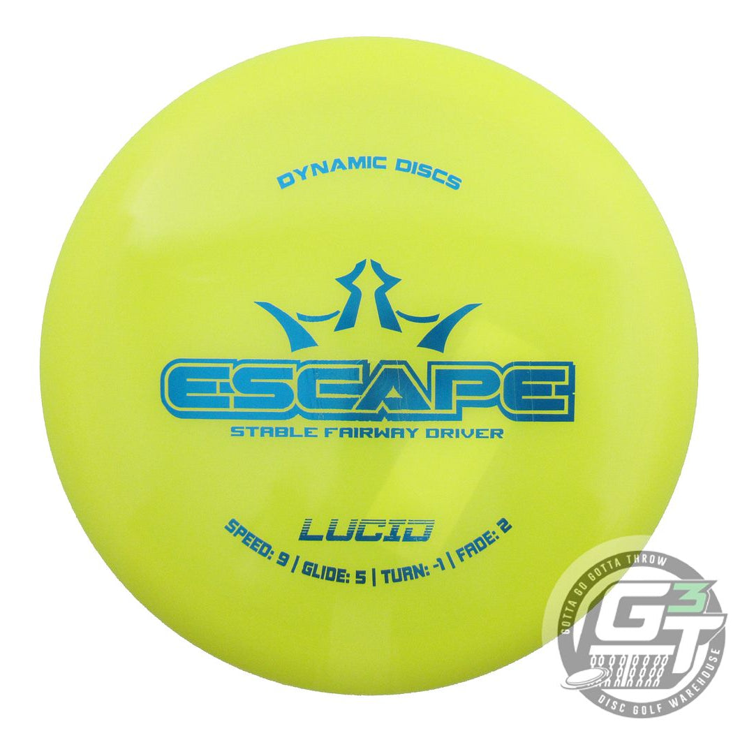 Dynamic Discs Lucid Escape Fairway Driver Golf Disc (Individually Listed) - Gotta Go Gotta Throw