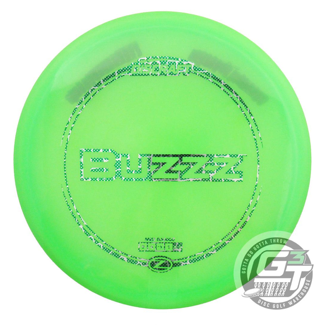 USED Discraft Z Buzzz 177g Lime Reptile Foil Midrange Golf Disc