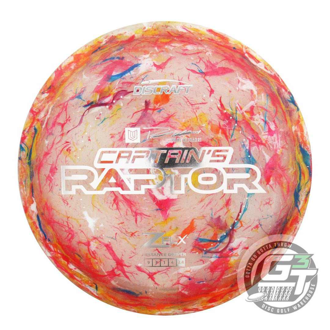 NOS Discraft CAPTAIN'S Jawbreaker Z FLX Raptor 175g Silver Foil Driver Disc