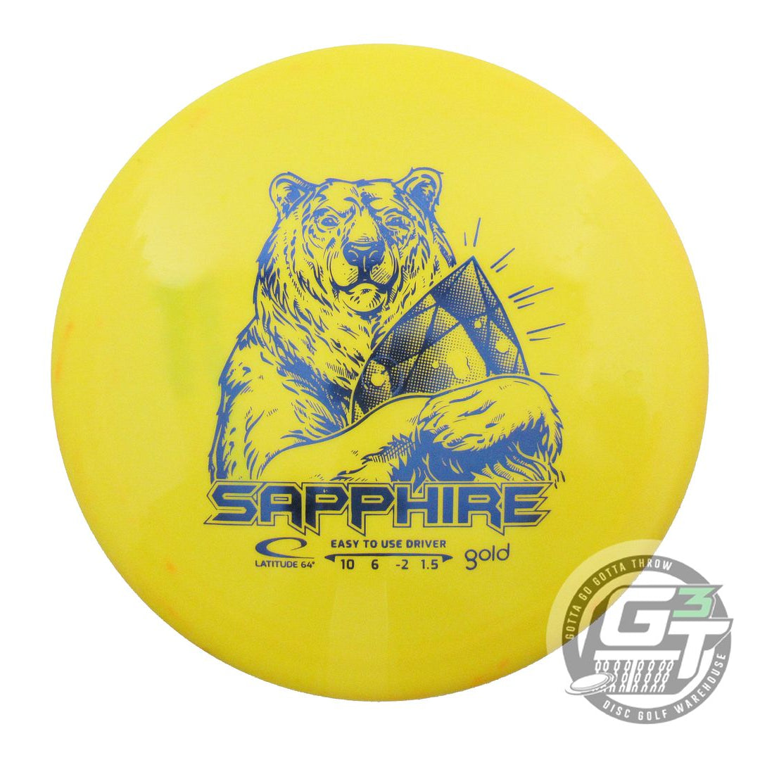 USED Latitude 64 Gold Sapphire 162g Yellow Blue Foil Distance Driver Golf Disc
