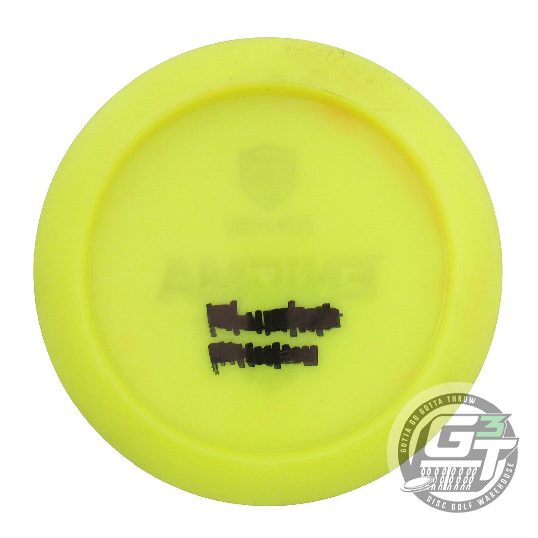 USED DiscMania Neo Enigma 174g Yellow Purple Foil Distance Driver Golf Disc