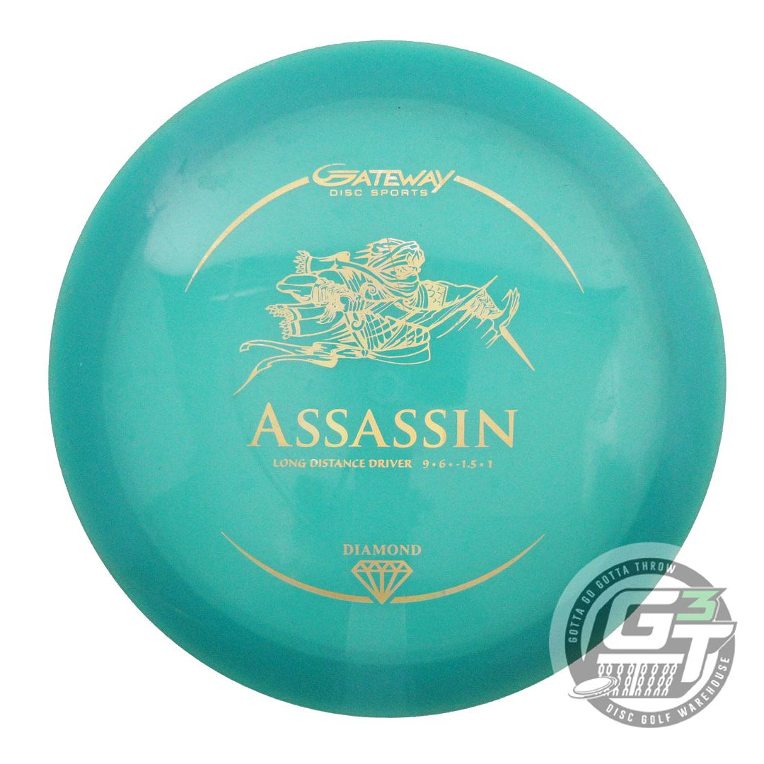 USED Gateway Diamond Assassin 174g Green Gold Holo Foil Fairway Driver Golf Disc