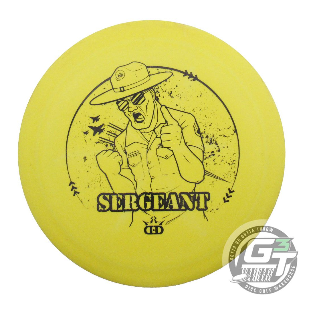 USED Dynamic Discs ANIMATED Prime Sergeant 174g Yellow Black Stamp Driver Disc