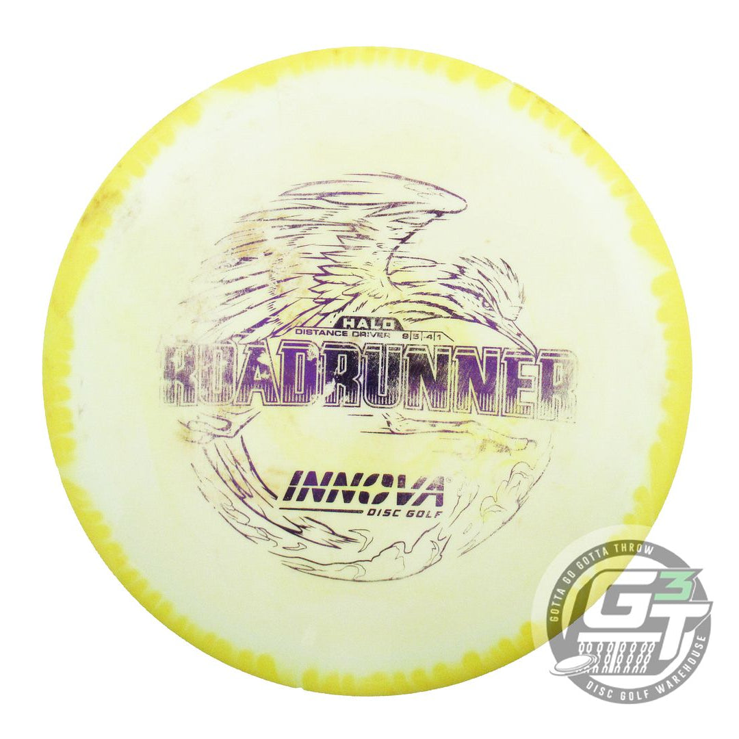 USED Innova Halo Star Roadrunner 175g Yellow-White Distance Driver Golf Disc