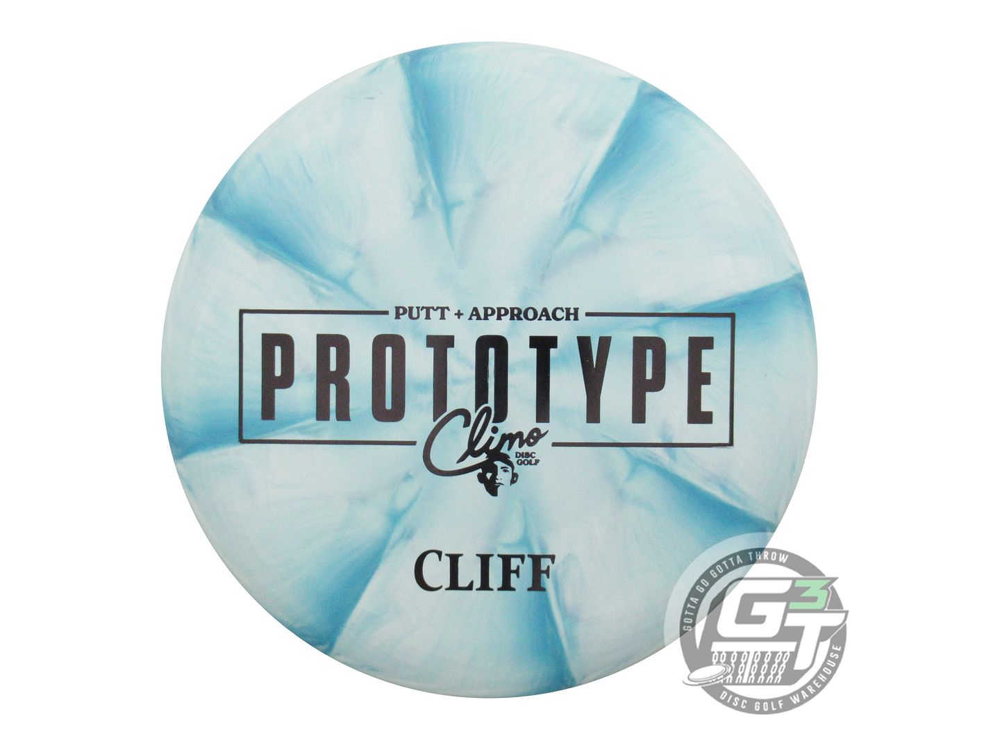 NOS Climo PROTOTYPE Trophy Line Cliff 174g Teal-White Putter Golf Disc