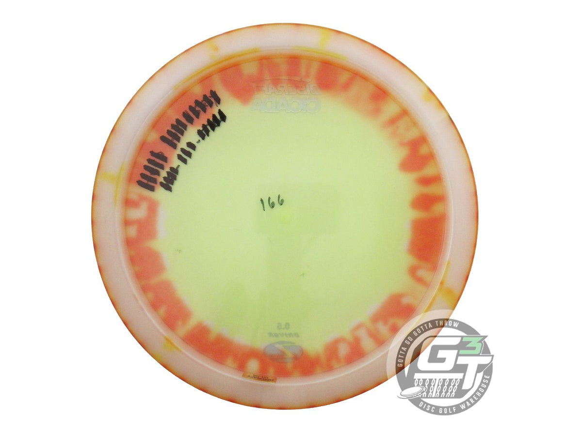 USED Discraft FlyDye Z Cicada 166g Orange Burst Fairway Driver Golf Disc